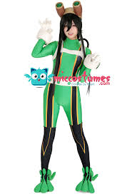 My Hero Academia Froppy Tsuyu Asui Cosplay Jumpsuit Costume Fighting Suit