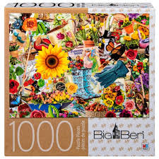 Buy jigsaw puzzles and get the best deals at the lowest prices on ebay! Big Ben 1000 Piece Adult Jigsaw Puzzle Garden Collage Walmart Com Walmart Com