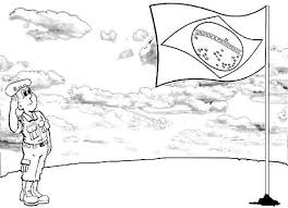 X congresso brasileiro de história da educação. Desenho De Soldado Fazendo Continencia A Bandeira Do Brasil Para Colorir