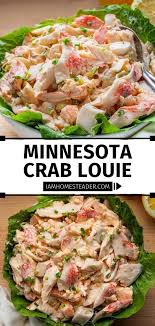 Maybe you would like to learn more about one of these? Try This Minnesota Crab Louie On Labor Day Loaded With Imitation Crab Meat And Shrimp This Creamy Homemade D In 2020 Crab Meat Salad Recipe Seafood Menu Crab Recipes