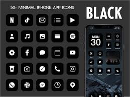 If you choose system then the app will adjust the. Ios Black App Icons 230 Dark Minimal Ios 14 Modern Icon Etsy Black App Ios App Icon Design Ios App Icon