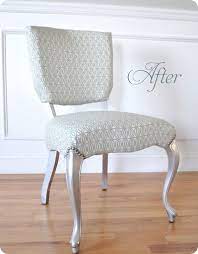 Centsational Girl Blog Archive Silver Leaf Vanity Chair Furniture Makeover Furniture Upholstery Furniture