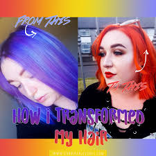 It is important to note that for this method, you need to use either apple cider vinegar or plain white vinegar. How I Transformed My Hair From Purple To Orange Cardigan Jezebel