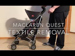 Maclaren techno xt buggy kinderwagen voll ausgestattet, leicht und kompakt #369. How To Remove And Wash The Textiles On A Maclaren Quest Youtube