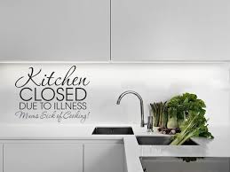 Add sliding or folding doors. Kitchen Closed Wall Art Quote Wall Sticker Modern Decal Transfer