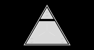 These tattoos work to symbolize feminine energy, creativity, nurturing attitudes and fertility. All White Triangle Within Triangle Emblem