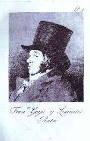 46 × 35 cm technik: Selbstportrait Stirnbrett Zu Caprichos Von Francisco De Goya 1746 1828 Spain Kunstreproduktionen Francisco De Goya Wahooart Com
