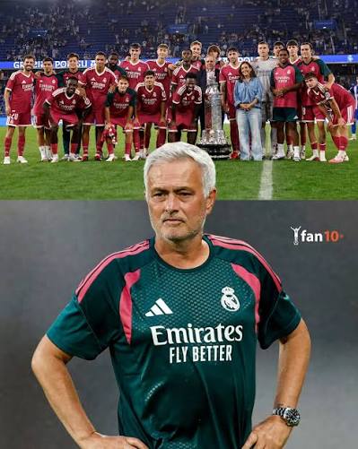 El Real Madrid de José Mourinho: ✓ 4 partidos disputados. ✓ 3 victorias. 🏆  Un título. SE VIENE UNA TEMPORADA INOLVIDABLE. 🤍 NOS VAMOS A DIVERTIR  MUCHO. 😮‍💨