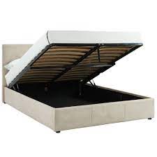 There is enough room to put 10in high storage containers in there, no bottom. Extara Queen Hydraulic Lift Platform Storage Bed Grey