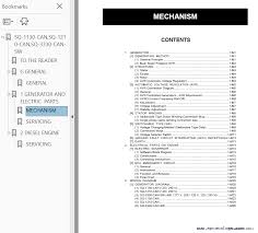 Kubota Sq 1130 Can Sq 1210 Can Sq 3330 Can Sw Diesel Generators Workshop Manual Pdf 9y111 01280