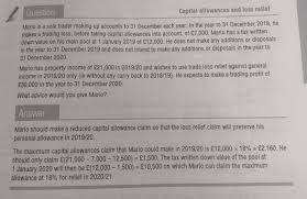 The book value of an asset after allowing for depreciation and amortization. Could Someone Please Let Me Know Why The Tax Wdv Of The Asset Is Reduced By 1500 In This Problem Tx Uk Acca