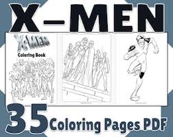If you're trying to figure out what x squared plus x squared equals, you may wonder why there are letters in a math problem. X Men Printables Etsy