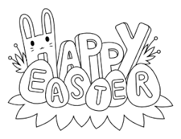 The alphabets are written in blue and every these are fresh bubble vectors which are vibrant and a life in bubble letters itself. Free Printable Easter Coloring Pages