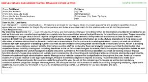 Finance cover letter sample—administrative assistant. Motivation Letter For Finance And Administration Officer Financeviewer
