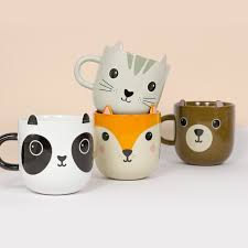 Sip Your Morning Brew One From These Kawaii Animal Mugs Inspired By The Irresistibly Cute Designs In Japanese Pop Culture Crafted From Q Animal Mugs Ceramic Cafe Clay Mugs