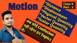 Difference Between Distance And Displacement Class Motion Physics
