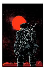 Anthropomorphic comic, cliffhanger ending, cyborgs, dystopia, flashback, henchmen, murder, ninjas, pollution, robots, secret headquarters, suicide, suspended animation, variant cover. Teenage Mutant Ninja Turtles The Last Ronin 1 Eastman Kuhn Cover Fresh Comics