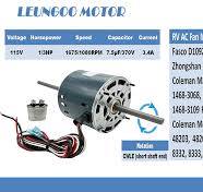 RV AC Fan Motor Replaces Fasco D1092 Coleman mach 1468-3069 ...