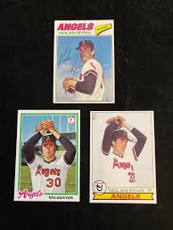 Fleer stamp panel of 4 (alan ashby/joe niekro/nolan ryan/phil niekro) $3.00. Lot 3 Nm 1977 79 Topps Nolan Ryan Baseball Cards