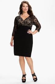 Free Shipping And Returns On Adrianna Papell Lace Bodice Banded Sheath Dress Plus Size At Nordstro Plus Size Black Dresses Knee Length Cocktail Dress Fashion