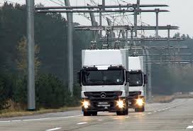 Ehighway Electric Lines To Power Hybrid Trucks In La Hybrid Trucks Trucks Futuristic Cars
