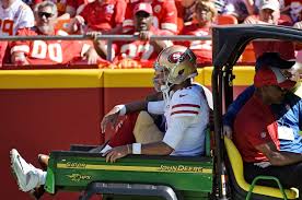 Garoppolo ranked top 5 in both completion rate and yards per attempt last year. San Francisco S Jimmy Garoppolo Out For Season With Torn A C L The New York Times