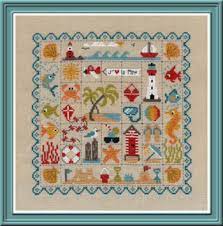 Free cross stitch pattern mandala fairy rainbow. Jardin Prive Patchwork De La Plage Beach Cross Stitch Pattern 123stitch