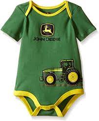 Amazon Com John Deere Baby Boys Tractor Power Wrap Bodyshirt Green Yellow 3 6 Months Clothing Shoes Jewelry