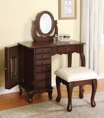 Fayetteville Rich Brown Dressing Table Bedroom Vanity Set Farmhouse Table Chairs Furniture