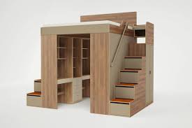 The Urbano King Loft Bed From The Casa Collection By Roberto Gil Was Designed For Micro Apartments In Nyc Lit Design Mobilier Peu Encombrant Mobilier De Salon