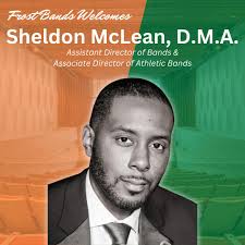 Very excited to announce the hiring of our new Assistant Director of Bands 