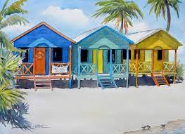 Watercolor Paintings Of Beach Houses