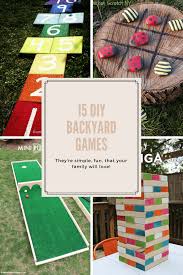 Backyard games, games for kids, outdoor games, board games, drinking games, party games, card games, we love all types of games! 15 Diy Backyard Games Your Family Will Love