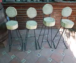 Rebar Log Bar Stools Bancos De Bar Varilla Troncos Cheap Stools Log Bar Stools Types Of Furniture