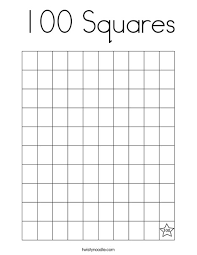 100 printable images for free 08.06.2020. 100 Squares Coloring Page Twisty Noodle