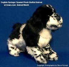 Black And White Springer Spaniel Stuffed Animal English Springer Spaniel Plush Stuffed Animal Toy Sprinter Springer Spaniel Plush Stuffed Animals English Springer Spaniel