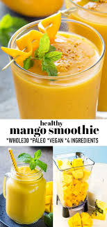 Healthy Mango Smoothie Mango Smoothie Healthy Smoothie Recipes Healthy Mango Smoothie
