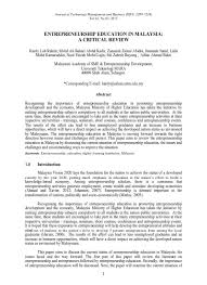 3.00 petang mandarin oriental, kuala lumpur. Top Pdf The Emergence Of Entrepreneurship Education Development Trends And Challenges 1library