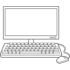 Black And White Computer Keyboard Clipart Computer Clip Art Black And White Clip Art Kids Routine Chart Clipart Black And White
