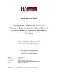 Pdf Unkonventionelle Therapiemoglichkeiten Und Ihr Potenzial Zur Erleichterung Der Identitatsentwicklung Bei Autistischen Kindern Und Jugendlichen Am Beispiel Der Reittherapie