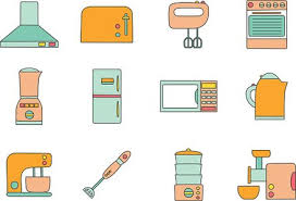 Locknlock plastic food containers are appropriate to use in both the microwave and freezer. Vector Kitchen Appliances Icon Clipart Image