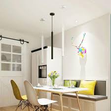 Led Pendant Lamp Long Tube Light Kitchen Island Dining Room Shop Bar C