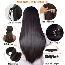 Indique extensions do not just look like your own natural hair, they also have the behavior of your natural hair. Buy Adoifair Hair 12a Grade Brazilian Body Wave Human Hair Bundles Weave Hair Human Bundles Brazilian Virgin Hair For Black Women Natural Color 26 28 30 Inch Online In Indonesia B08hcxqrfb