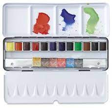 Sennelier French Artists Watercolor Half Pans And Sets Blick Art Materials Sennelier Watercolor Set Art Materials