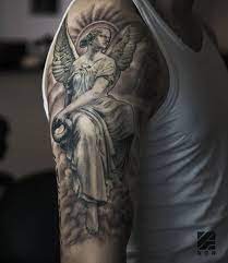 Angel Tattoo Upper Arm Angel Sleeve Tattoo Half Sleeve Tattoo Tattoos