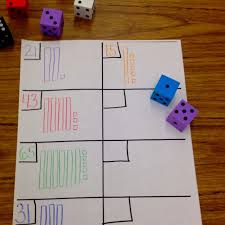 Math Center Idea For Tens And Ones I Use Foam Dice So They Don T Make Any Noise Student Rolls 2 Dice The 1 Math Centers Teaching Place Values 1st Grade Math