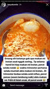 Makan Mi Instan Saat Hamil Besar Tasya Kamila Alami Hal Tak Mengenakan Ini Kapok Semua Halaman Sajian Sedap