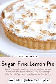 Sugar Free Lemon Pie Esy Low Carb Keto Recipe With Coconut Flour Crust Lowcarb Keto Sugarfree Pie Sugar Free Lemon Curd Lemon Pie Recipe Sugar Free Pie