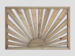 Then on a work bench layout the exact opening for the railing section as if it were to fit into the actual railing on your deck. Amazing Deck Panels 5 Sunburst Fence Panels Sunburst Timber Deck Paneling Remodel
