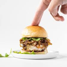 Mini Burgers With Caramelized Onions And Roasted Garlic Butter Recipe Caramelized Onions Garlic Butter Roasted Garlic